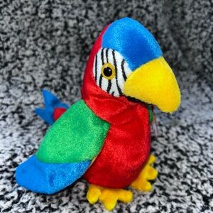Ty Beanie Baby, Plush Parrot - Gabber